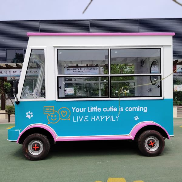 Customized Length Multifunctional Electric Mobile Food Truck for Cold Drinks and Snacks