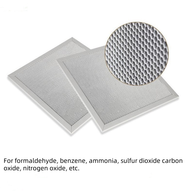 Aluminum Honeycomb UV Light Oxygen Antibacterial Air Filter for PM2.5 TVOC Formaldehyde Benzene Removal