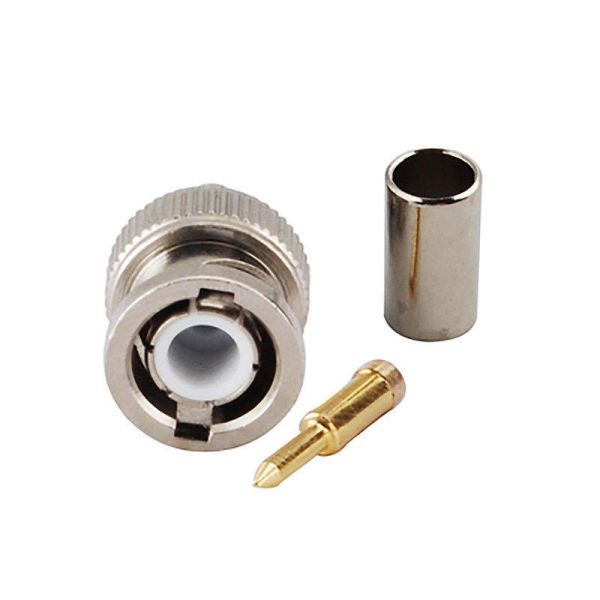 Frequency 0 to 3GHz BNC Male Connector BNC C J Ideal for 3C 2V Cable Supporting Transmission in Broadcast and Networking