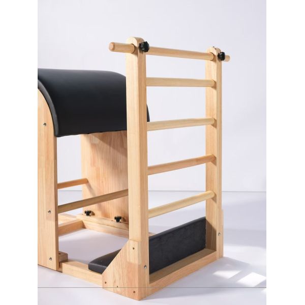 Oak Wood Pilates Ladder Barrel U+PL008 with Traditional Curved Barrel Design