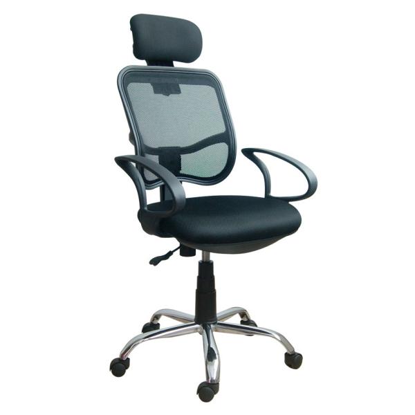 Durable Adjustable Home Office Computer Chair With Headrest / Mesh Back