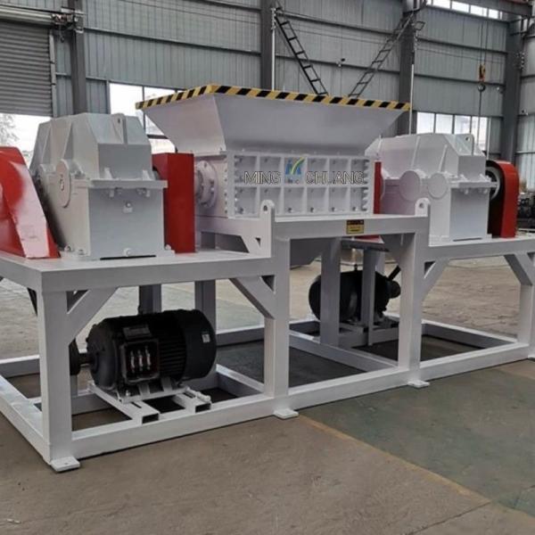 Fully Automatic Scrap Aluminum Metal Double Shaft Shredder for 4000kg Customer Demand