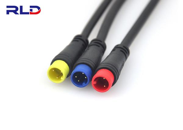 Dos conectores bondes da bicicleta do Pin M8 3 conector de cabo fêmea masculino da extensão