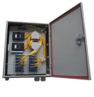 Caja terminal instalada con 1*32, divisor de la fibra óptica de la hoja de acero que lamina 1*64 del embalaje del ABS del PLC 1*64