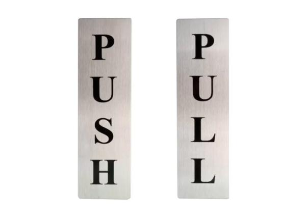Indicating Direction Custom Stainless Steel Signs Various Surface Material Available