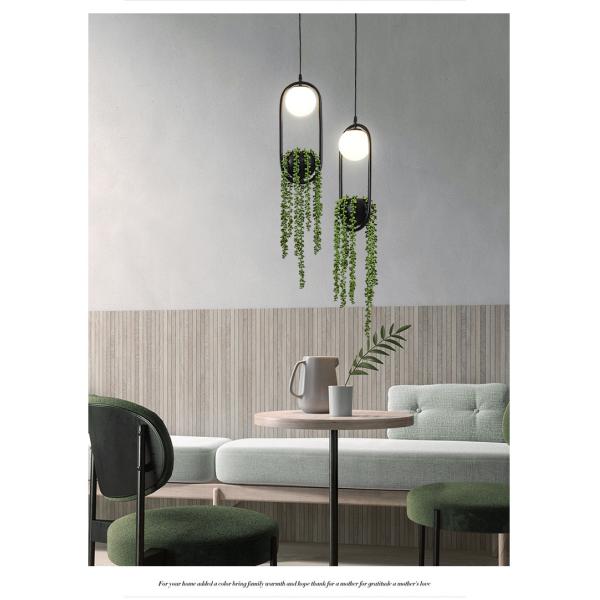 Nordic Vintage Plant Chandelier Iron Art Personality Creative Aisle Restaurant Cafe Bar Chandelier