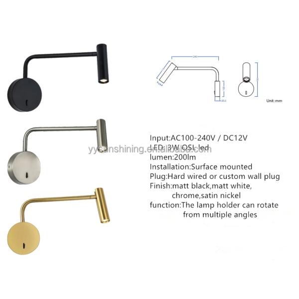 Surface Mounted Iron ALUMINUM Decorative Wall Lamp for Product Dimension 350*200*29MM