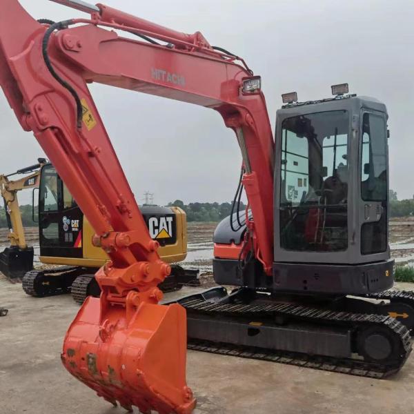 5 Ton Mini diesel Used Excavator Hitachi ZX55 Pre Owned  Crawler 38.23HP manual