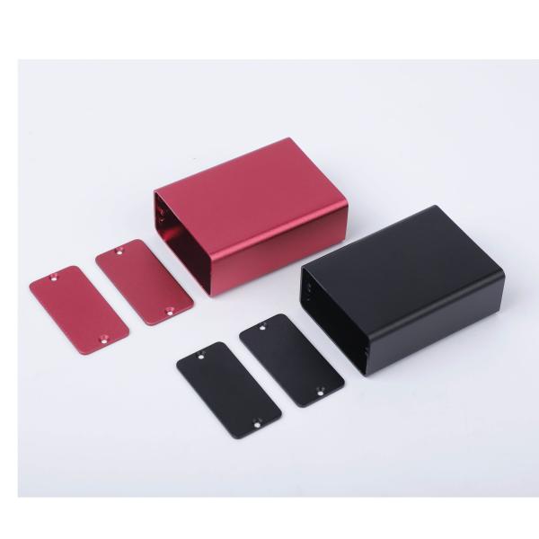 Durable Customizable Aluminum Case For Modular Enclosure Width 44*23*60mm in Red
