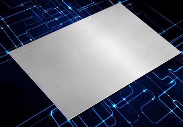 New 1116/5052 Silver Short Grain Anodized Brushed Aluminum Plate