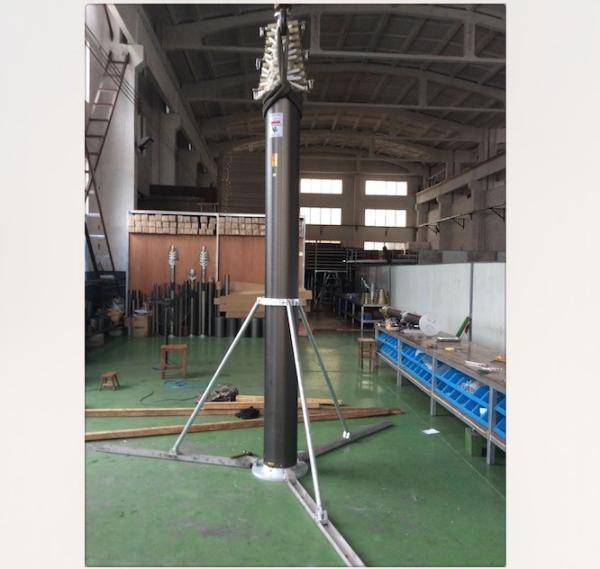 21m pneumatic telescopic mast-30kg payloads NR-3200-21000-30L for mobile telecommunication tower antenna mast tower