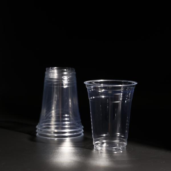 14 oz tasses de boissons en PET claires tasses jetables à bulles de thé pour les tasses à emporter en plein air