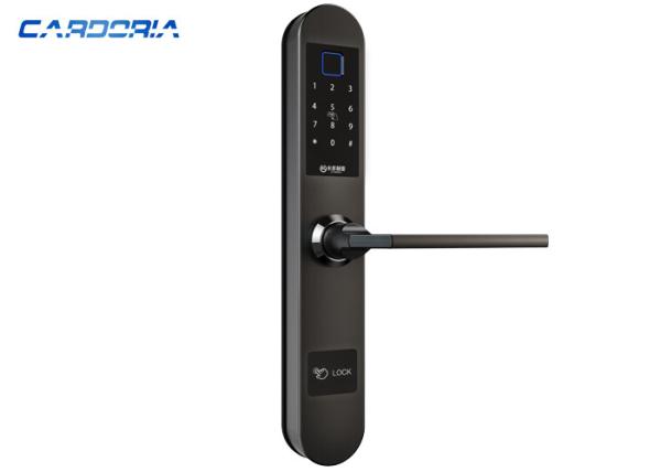 310*50mm Deadbolt Fingerprint Door Lock For Wooden Door Zinc Alloy Material