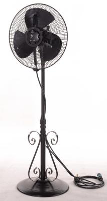 3 Speed 16 Inch Floor Standing Fan , Horizontal Oscillation Antique Floor Fans