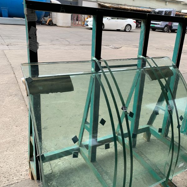 OEM Custom Curved Tempered Safety Glass, 10mm & 12mm for Construction Use