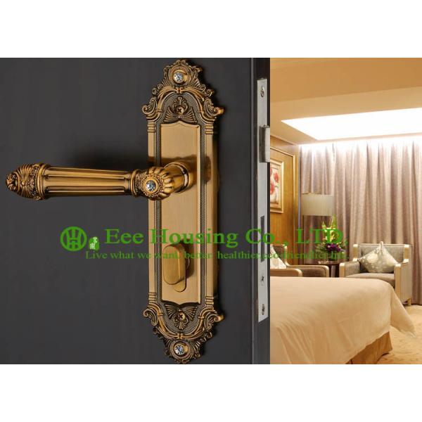 Interior Door Lock, mortise lock and key for timber door,Antique Brass finish,Bedroom lock