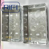 20mm 25mm 2 Gang Gi Box junção elétrica caixa de comutação caixa de tomada caixa de tomada