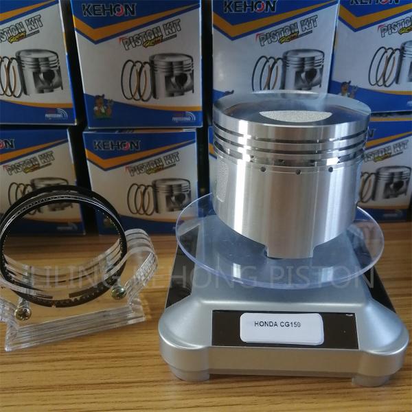 Graphite Coated CG Piston For CG150 62mm CYL DIA Black Color Durable