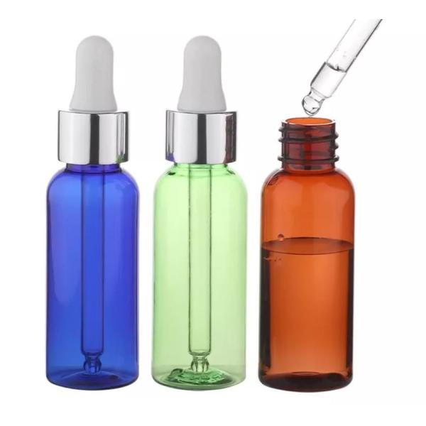 50ml Glass Essential Oil Dropper Bottle Plastic Pet Amber
