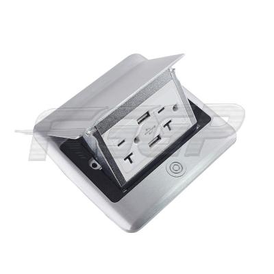 15a Duplex Pop Up Floor Socket Outlet OEM For Residential