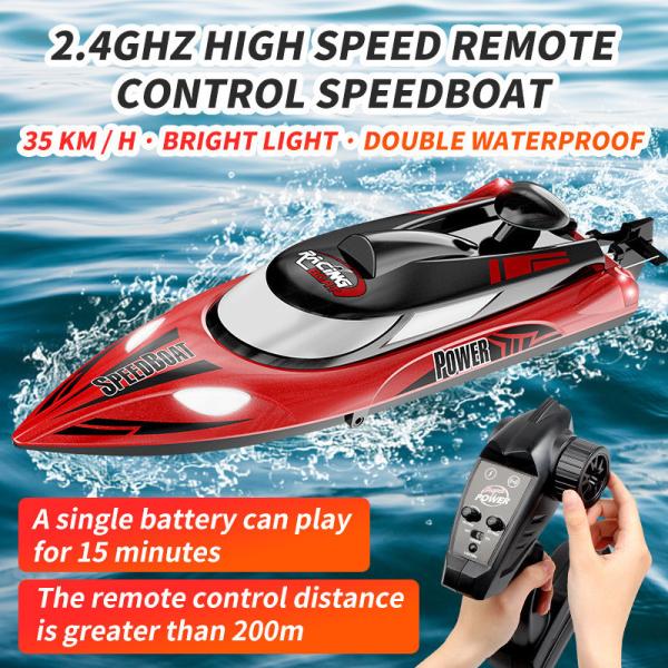 2 CHANNELS Control Electric Boat with 35km/H High Speed and Night Navigation Lights