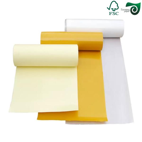 FSC 58 90gm Papier vitreux blanc pour étiquettes autoadhésives