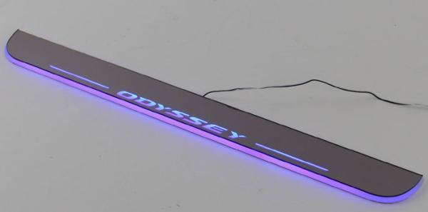 Honda Odyssey LED lights Moving Door Scuff car Sill Plate Side Step Pedal