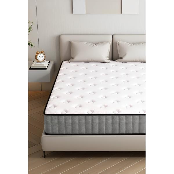 Massage Function Fabric Covered Independent Spring Mattress for Custom Size Bed Frame