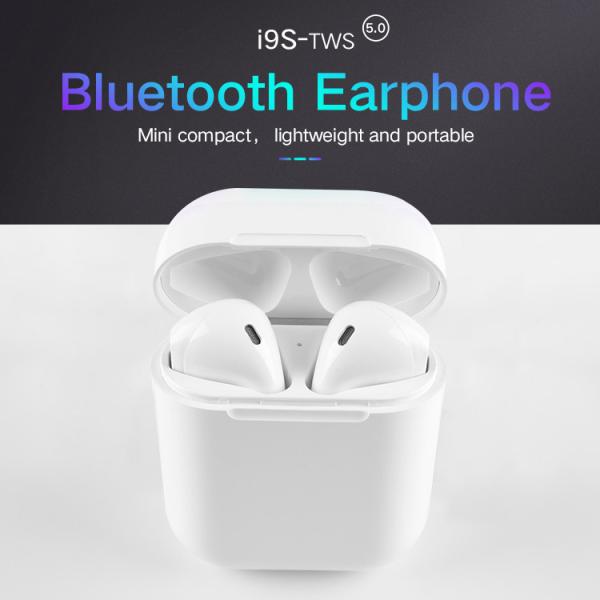 High Quality Mobile Phone Wireless I9S Headset Sport Headphone Bluetooth Earphone With Microphone