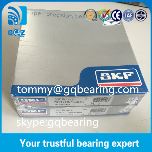 15 Degree Contact Angle High Precision Ball Bearings Skf 71911 CD / P4A
