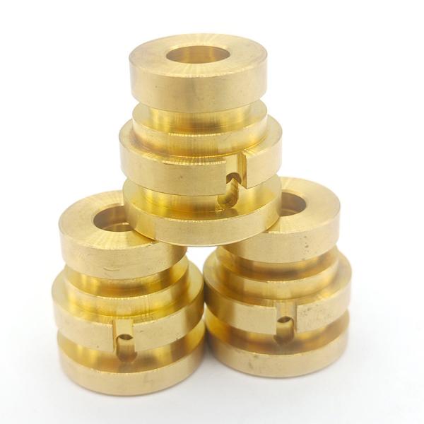 H59 H62 Lead Free Copper CNC Turned Components Non Standard Brass Metal Turned Parts