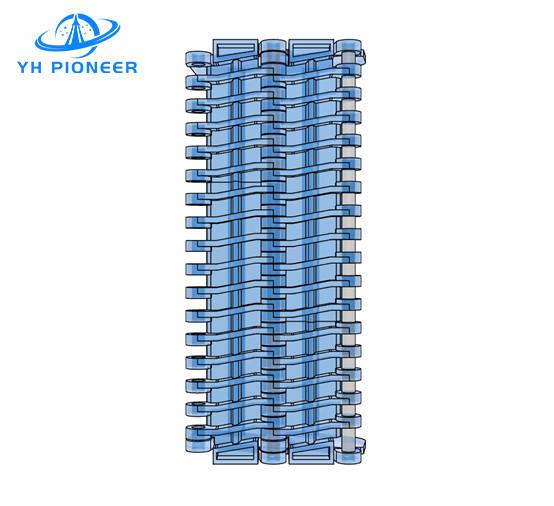 Cintura modular de topo plano de alta estabilidade com parede lateral para transporte e contenção de material robusto