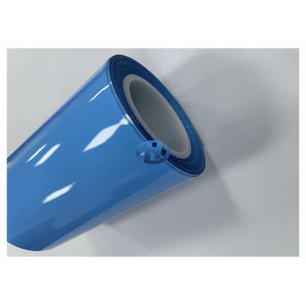 80 μm High Density Polyethylene Film Blue UV Cured Silicone Coating Film No Silicone Transfer No Residuals