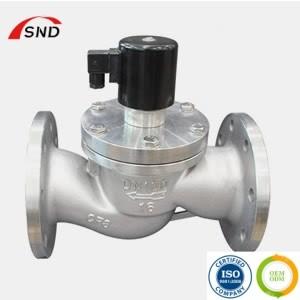 Stainless Steel Flange Connection Electric Water Fluid Solenoid Valve GB/12224