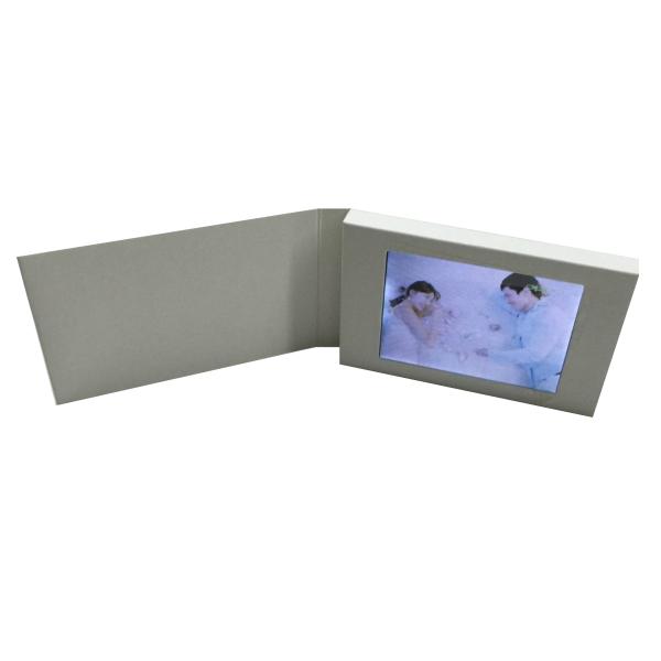 2.8 Inch LCD Video Business Card With Rechargeable Battery Video Invitation Card