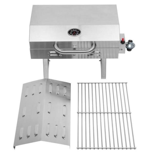 Portable Outdoor Gas Grill for Pizza BBQ Stainless Steel Countertops and Lightweight