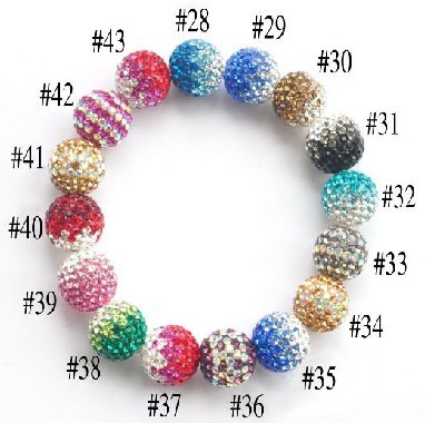 12mm Clay Pave Beads, Shamballa Crystal Ball For Necklace ,Ring, Bracelet, Earring