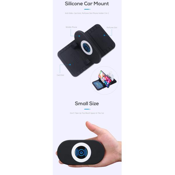 OEM 10W 7.5W Silicon Car Mount QI Wireless Car Charger