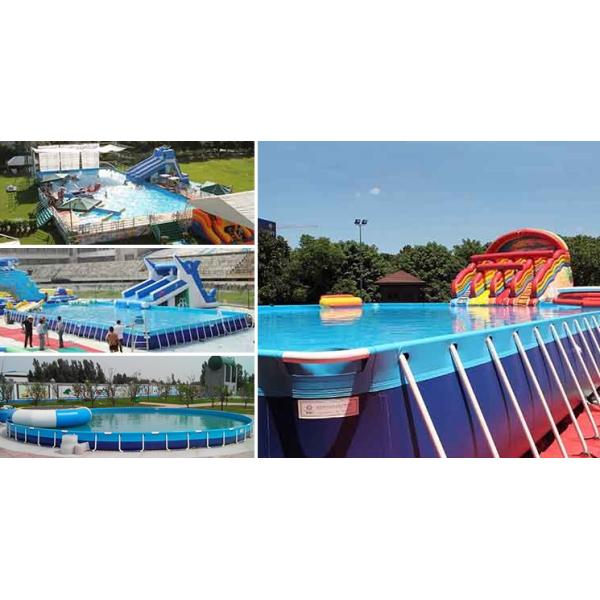 Stainless Steel Frame Portable Water Pool Swimming 0.9mm PVC Game Equipment