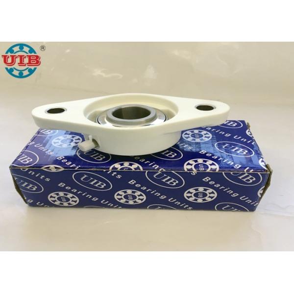 Black White Plastic Pillow Block Bearing Housing Types With Stainless Steel Bearings