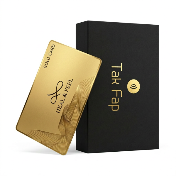 Premium 24K Gold Plated Metal NFC Card Set With Luxury Matte Black Box For VIP Club And Executive Gifting