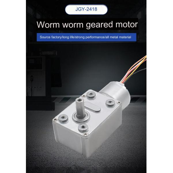 Micro Electric Dc Brushless Motor 300rpm 25w CCC With Worm Gear