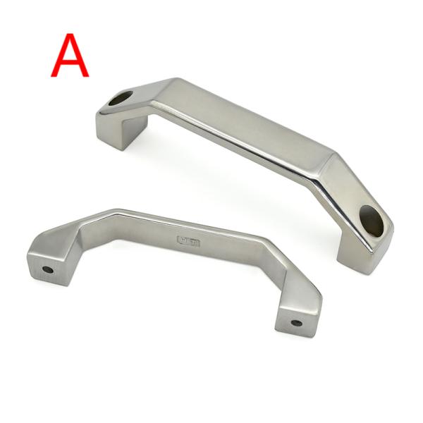 U Stainless Steel Silver Cabinet Pull Handle 100mm Square Hardware Handle