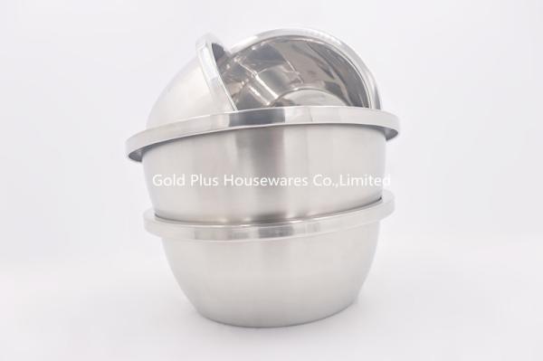 20cm Stainless Steel Deep Bowl Metal Wash Basin With Polished Surface