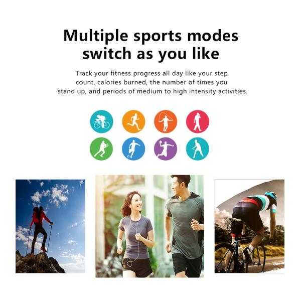 уровень Ip67 Rohs браслета здоровья тарифа сердца звонка музыки памяти 8G водоустойчивый