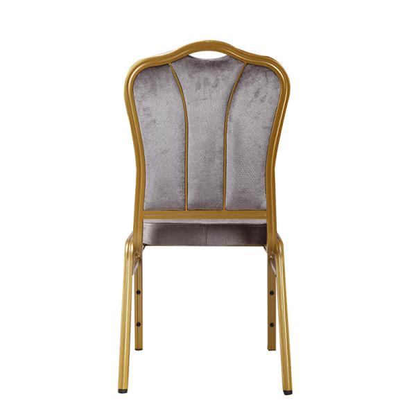 Wholesale Fabric Velvet High Back Wedding Event Hotel Banquet Stackable Dining Church Chair