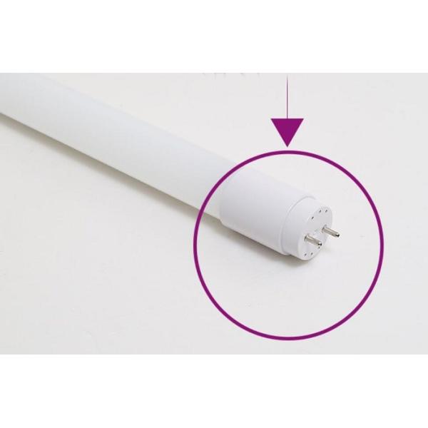 PC Body 330° Beam Angle 110lm/W T8 18w Led Tube Light