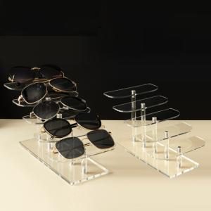 Custom Glasses Acrylic Display Stands Multi Layer Eyewear Display Rack 14cm 16cm