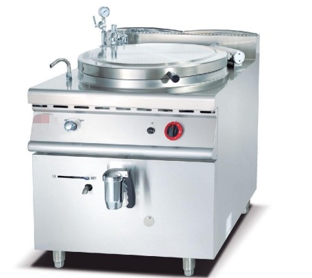 800×900×850 70 Gas Restaurant Cooking Equipment For Quick Service Restaurants Gas Indirect Jacket Boilling Pan