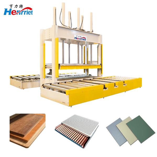 Large Heavy-duty Hydraulic Cold Press with Roller Shaft for Plywood Clean Board Medical Door Panel Solid Wood Door Panel